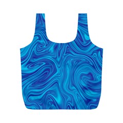 Abstract-pattern-art-desktop-shape Full Print Recycle Bag (M)