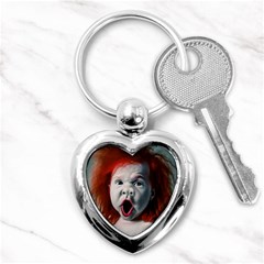 Son Of Clown Boy Illustration Portrait Key Chain (heart) by dflcprintsclothing