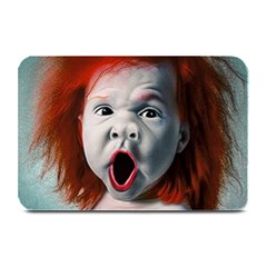 Son Of Clown Boy Illustration Portrait Plate Mats by dflcprintsclothing