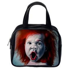 Son Of Clown Boy Illustration Portrait Classic Handbag (one Side) by dflcprintsclothing