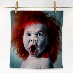 Son Of Clown Boy Illustration Portrait Face Towel