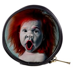 Son Of Clown Boy Illustration Portrait Mini Makeup Bag by dflcprintsclothing