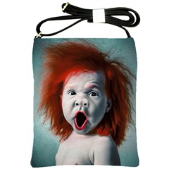 Son Of Clown Boy Illustration Portrait Shoulder Sling Bag by dflcprintsclothing