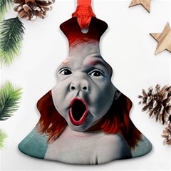 Son Of Clown Boy Illustration Portrait Ornament (christmas Tree)  by dflcprintsclothing