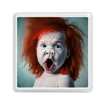 Son Of Clown Boy Illustration Portrait Memory Card Reader (Square) Front