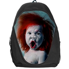 Son Of Clown Boy Illustration Portrait Backpack Bag by dflcprintsclothing