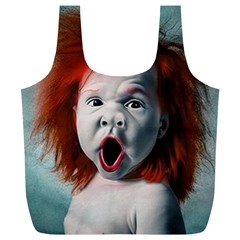 Son Of Clown Boy Illustration Portrait Full Print Recycle Bag (xl) by dflcprintsclothing