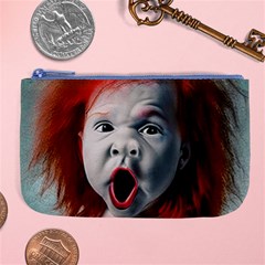 Son Of Clown Boy Illustration Portrait Large Coin Purse