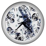 Marina Wall Clock (Silver) Front