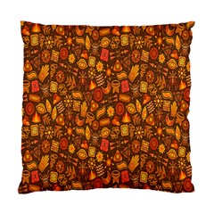 Pattern-orange,seamles,chrismast Standard Cushion Case (two Sides) by nateshop