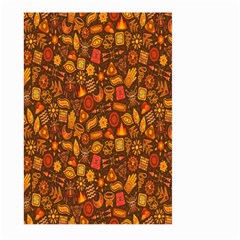 Pattern-orange,seamles,chrismast Large Garden Flag (two Sides) by nateshop