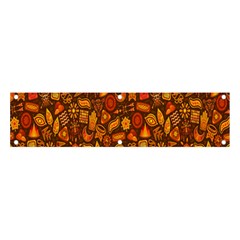 Pattern-orange,seamles,chrismast Banner And Sign 4  X 1 