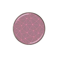 Triangle-line Pink Hat Clip Ball Marker by nateshop