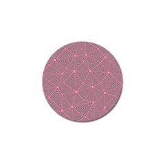 Triangle-line Pink Golf Ball Marker by nateshop