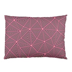 Triangle-line Pink Pillow Case by nateshop