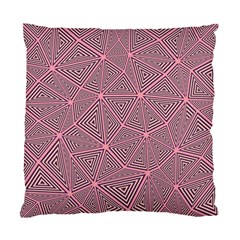 Triangle-line Pink Standard Cushion Case (one Side) by nateshop