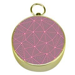 Triangle-line Pink Gold Compasses by nateshop