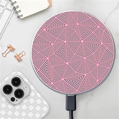 Triangle-line Pink Wireless Charger by nateshop