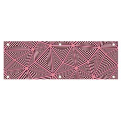 Triangle-line Pink Banner And Sign 6  X 2 