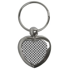 Triangle-black White Key Chain (heart) by nateshop