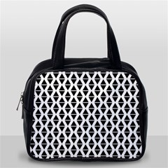 Triangle-black White Classic Handbag (one Side) by nateshop