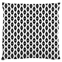 Triangle-black White Large Cushion Case (one Side) by nateshop