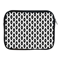 Triangle-black White Apple Ipad 2/3/4 Zipper Cases by nateshop