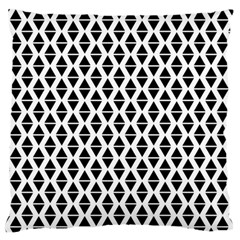 Triangle-black White Standard Flano Cushion Case (two Sides) by nateshop