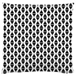 Triangle-black White Standard Flano Cushion Case (Two Sides) Back