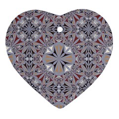 Triangle-design Heart Ornament (two Sides)