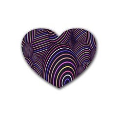 Spheres Rubber Coaster (heart) by nateshop