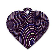 Spheres Dog Tag Heart (two Sides) by nateshop