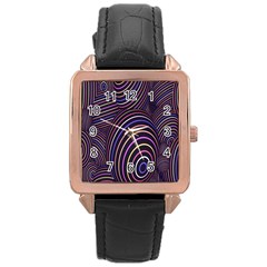 Spheres Rose Gold Leather Watch  by nateshop