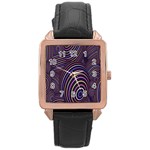 Spheres Rose Gold Leather Watch  Front