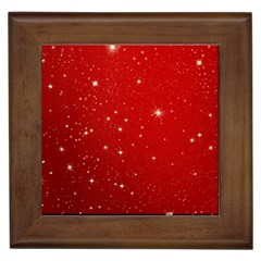 Stars-red Chrismast Framed Tile by nateshop