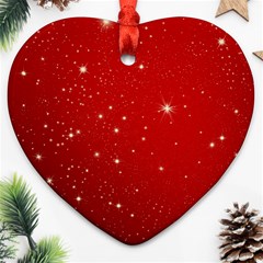 Stars-red Chrismast Ornament (heart)