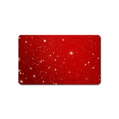 Stars-red Chrismast Magnet (name Card) by nateshop