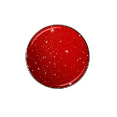 Stars-red Chrismast Hat Clip Ball Marker (10 Pack) by nateshop