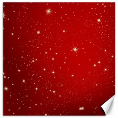 Stars-red Chrismast Canvas 12  X 12  by nateshop