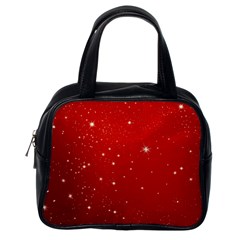 Stars-red Chrismast Classic Handbag (one Side) by nateshop