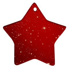 Stars-red Chrismast Star Ornament (two Sides) by nateshop