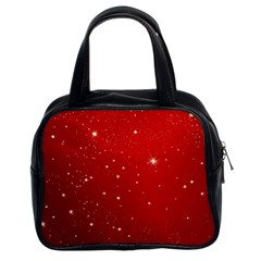 Stars-red Chrismast Classic Handbag (two Sides) by nateshop