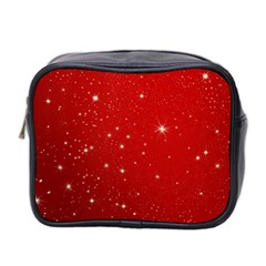 Stars-red Chrismast Mini Toiletries Bag (two Sides) by nateshop