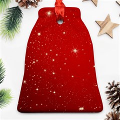 Stars-red Chrismast Bell Ornament (two Sides) by nateshop