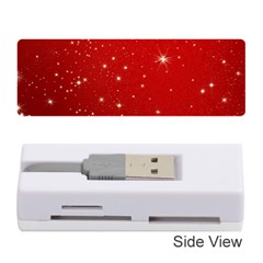 Stars-red Chrismast Memory Card Reader (stick) by nateshop