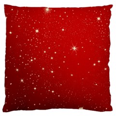 Stars-red Chrismast Large Cushion Case (two Sides) by nateshop