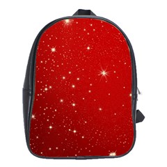 Stars-red Chrismast School Bag (xl) by nateshop