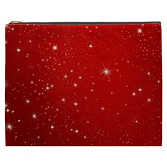 Stars-red Chrismast Cosmetic Bag (xxxl) by nateshop