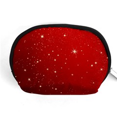 Stars-red Chrismast Accessory Pouch (medium) by nateshop