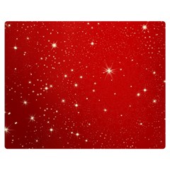 Stars-red Chrismast Double Sided Flano Blanket (medium)  by nateshop